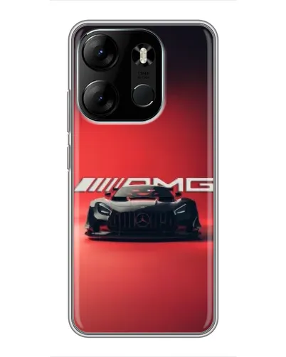 Чехол для TECNO Spark Go 2023 (BF7) с картинкой «Mercedes AMG — красная линия»