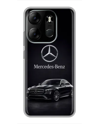 Чехол для TECNO Spark Go 2023 (BF7) с картинкой «Mercedes — решетка радиатора»