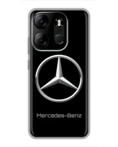 Чехол для TECNO Spark Go 2023 (BF7) с картинкой «Mercedes Silver Logo»