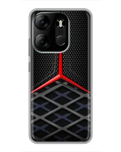 Чехол для TECNO Spark Go 2023 (BF7) с картинкой «Mercedes Carbon Grid»