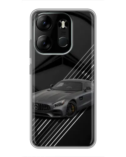 Чехол для TECNO Spark Go 2023 (BF7) с картинкой «Mercedes AMG — графика»