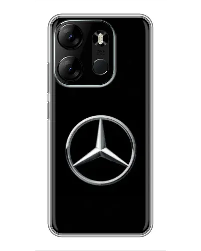 Чехол для TECNO Spark Go 2023 (BF7) с картинкой «Mercedes классический лого»