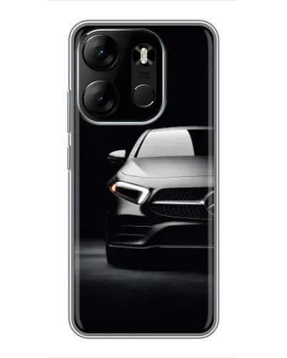 Чехол для TECNO Spark Go 2023 (BF7) с картинкой «Свет фар Mercedes»