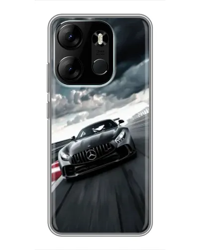 Чехол для TECNO Spark Go 2023 (BF7) с картинкой «Гоночный Mercedes AMG»