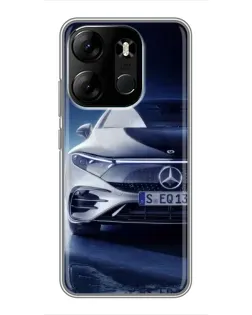 Чехол для TECNO Spark Go 2023 (BF7) с картинкой «Mercedes EQ — будущее»