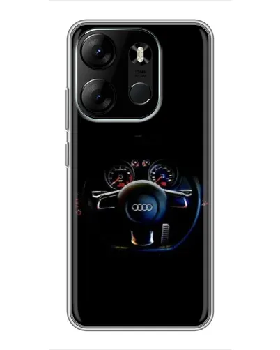 Чохол для TECNO Spark Go 2023 (BF7) з картинкою «Салон Audi — кермо» Чохол для TECNO Spark Go 2023 (BF7) з картинкою «Салон Audi — кермо»