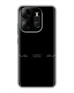 Чохол для TECNO Spark Go 2023 (BF7) з картинкою «Audi — світловий підпис»