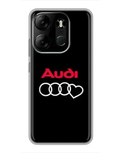 Чохол для TECNO Spark Go 2023 (BF7) з картинкою «Логотип Audi Heart»