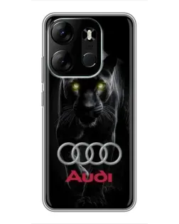 Чохол для TECNO Spark Go 2023 (BF7) з картинкою «Пантера та Audi»
