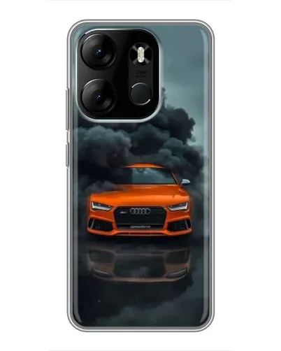 Чохол для TECNO Spark Go 2023 (BF7) з картинкою «Audi у хмарах диму» Чохол для TECNO Spark Go 2023 (BF7) з картинкою «Audi у хмарах диму»
