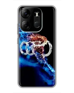 Чохол для TECNO Spark Go 2023 (BF7) з картинкою «Енергія лого Audi»
