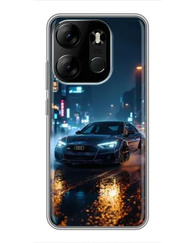 Чохол для TECNO Spark Go 2023 (BF7) з картинкою «Нічне місто та Audi» Чохол для TECNO Spark Go 2023 (BF7) з картинкою «Нічне місто та Audi»