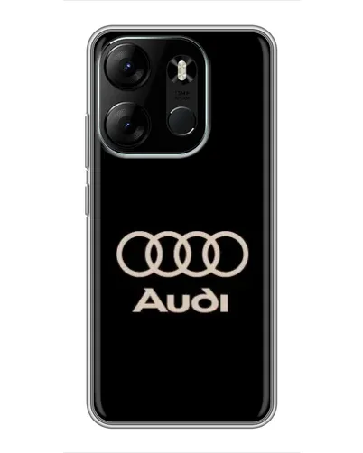 Чохол для TECNO Spark Go 2023 (BF7) з картинкою «Audi — золотий логотип» Чохол для TECNO Spark Go 2023 (BF7) з картинкою «Audi — золотий логотип»
