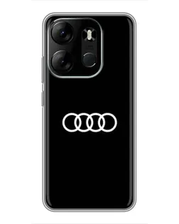Чохол для TECNO Spark Go 2023 (BF7) з картинкою «Audi White Logo»