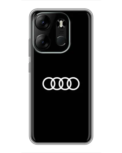 Чохол для TECNO Spark Go 2023 (BF7) з картинкою «Audi White Logo» Чохол для TECNO Spark Go 2023 (BF7) з картинкою «Audi White Logo»