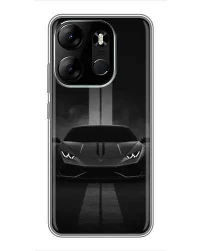 Чехол для TECNO Spark Go 2023 (BF7) с картинкой «Lamborghini симметрия дорог»