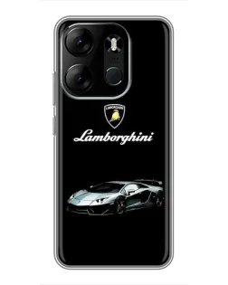 Чехол для TECNO Spark Go 2023 (BF7) с картинкой «Логотип Lamborghini классика»