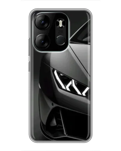 Чехол для TECNO Spark Go 2023 (BF7) с картинкой «Lamborghini фары детализация»