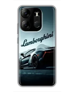 Чехол для TECNO Spark Go 2023 (BF7) с картинкой «Классическая надпись Lamborghini»