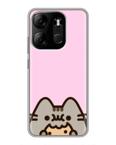 Чехол для TECNO Spark Go 2023 (BF7) с картинкой «Pusheen и печенье» Чехол для TECNO Spark Go 2023 (BF7) с картинкой «Pusheen и печенье»