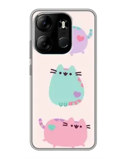 Чехол для TECNO Spark Go 2023 (BF7) с картинкой «Pusheen трио» Чехол для TECNO Spark Go 2023 (BF7) с картинкой «Pusheen трио»