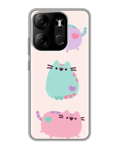 Чехол для TECNO Spark Go 2023 (BF7) с картинкой «Pusheen трио» Чехол для TECNO Spark Go 2023 (BF7) с картинкой «Pusheen трио»