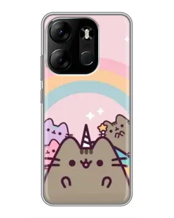 Чехол для TECNO Spark Go 2023 (BF7) с картинкой «Единорог Pusheen» Чехол для TECNO Spark Go 2023 (BF7) с картинкой «Единорог Pusheen»