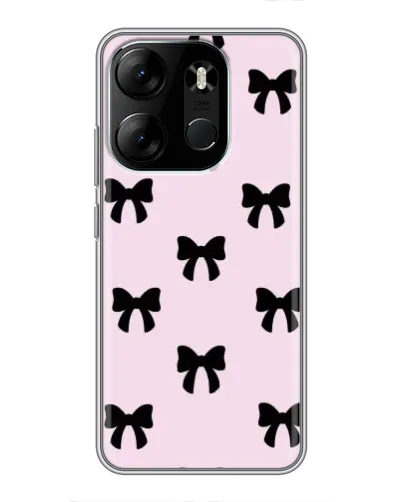 Чохол для TECNO Spark Go 2023 (BF7) з картинкою «Чорні банти Coquette» Чохол для TECNO Spark Go 2023 (BF7) з картинкою «Чорні банти Coquette»