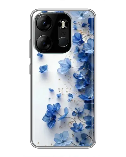 Чохол для TECNO Spark Go 2023 (BF7) з картинкою «Блакитний квітковий каскад» Чохол для TECNO Spark Go 2023 (BF7) з картинкою «Блакитний квітковий каскад»