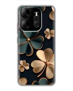 Чохол для TECNO Spark Go 2023 (BF7) з картинкою «Конюшина в золоті»