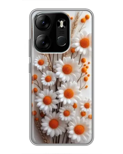 Чохол для TECNO Spark Go 2023 (BF7) з картинкою «Білі сухоцвіти» Чохол для TECNO Spark Go 2023 (BF7) з картинкою «Білі сухоцвіти»