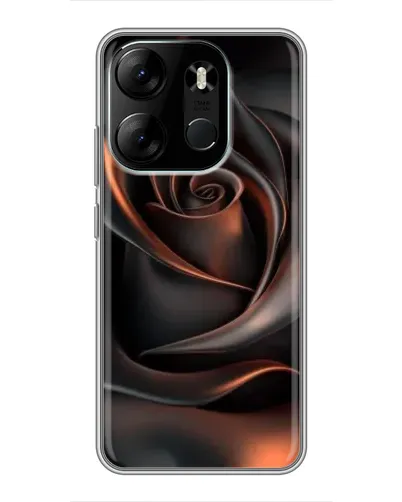 Чохол для TECNO Spark Go 2023 (BF7) з картинкою «Шовкова чорна троянда» Чохол для TECNO Spark Go 2023 (BF7) з картинкою «Шовкова чорна троянда»