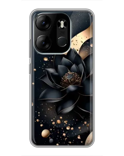 Чохол для TECNO Spark Go 2023 (BF7) з картинкою «Чорний лотос» Чохол для TECNO Spark Go 2023 (BF7) з картинкою «Чорний лотос»