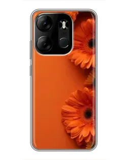 Чохол для TECNO Spark Go 2023 (BF7) з картинкою «Помаранчеві гербери»