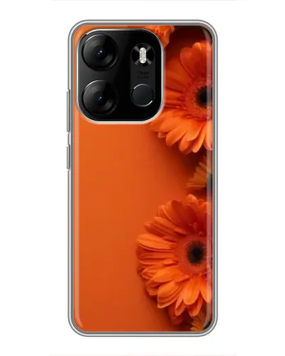 Чохол для TECNO Spark Go 2023 (BF7) з картинкою «Помаранчеві гербери» Чохол для TECNO Spark Go 2023 (BF7) з картинкою «Помаранчеві гербери»