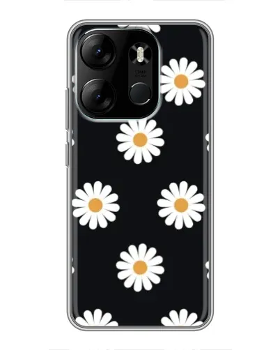 Чохол для TECNO Spark Go 2023 (BF7) з картинкою «Ромашки на чорному» Чохол для TECNO Spark Go 2023 (BF7) з картинкою «Ромашки на чорному»