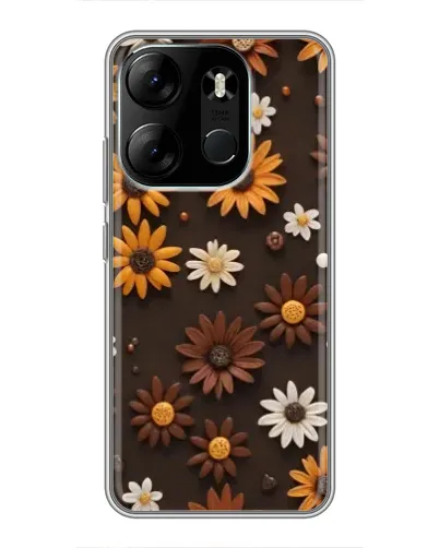 Чохол для TECNO Spark Go 2023 (BF7) з картинкою «Візерунок з маленьких соняшників» Чохол для TECNO Spark Go 2023 (BF7) з картинкою «Візерунок з маленьких соняшників»