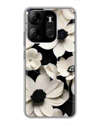 Чохол для TECNO Spark Go 2023 (BF7) з картинкою «Об'ємні білі квіти» Чохол для TECNO Spark Go 2023 (BF7) з картинкою «Об'ємні білі квіти»