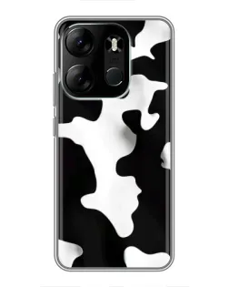 Чехол для TECNO Spark Go 2023 (BF7) с картинкой «Черно-белое пятно»