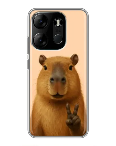 Чехол для TECNO Spark Go 2023 (BF7) с картинкой «Капибара виктория» Чехол для TECNO Spark Go 2023 (BF7) с картинкой «Капибара виктория»