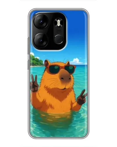 Чехол для TECNO Spark Go 2023 (BF7) с картинкой «Морская капибара» Чехол для TECNO Spark Go 2023 (BF7) с картинкой «Морская капибара»