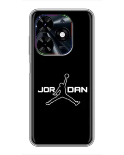 Чехол для TECNO Spark Go 2024 (BG6) с картинкой «Nike Pink Swirl»