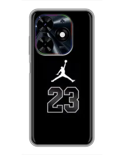 Чехол для TECNO Spark Go 2024 (BG6) с картинкой «Jordan Flight 23» Чехол для TECNO Spark Go 2024 (BG6) с картинкой «Jordan Flight 23»