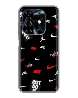 Чехол для TECNO Spark Go 2024 (BG6) с картинкой «Nike Mix Pattern» Чехол для TECNO Spark Go 2024 (BG6) с картинкой «Nike Mix Pattern»