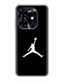 Чехол для TECNO Spark Go 2024 (BG6) с картинкой «Jordan Silhouette» Чехол для TECNO Spark Go 2024 (BG6) с картинкой «Jordan Silhouette»