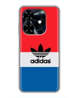 Чехол для TECNO Spark Go 2024 (BG6) с картинкой «Ретро блоки Adidas» Чехол для TECNO Spark Go 2024 (BG6) с картинкой «Ретро блоки Adidas»