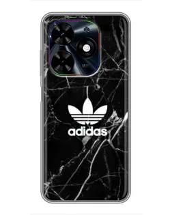 Чехол для TECNO Spark Go 2024 (BG6) с картинкой «Белый мрамор Adidas» Чехол для TECNO Spark Go 2024 (BG6) с картинкой «Белый мрамор Adidas»