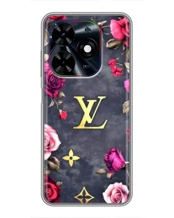 Чехол для TECNO Spark Go 2024 (BG6) с картинкой «Цветочный Louis Vuitton» Чехол для TECNO Spark Go 2024 (BG6) с картинкой «Цветочный Louis Vuitton»