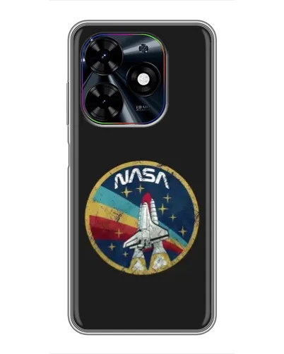Чехол для TECNO Spark Go 2024 (BG6) с картинкой «NASA — эмблема миссии»