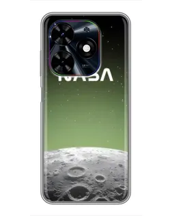 Чехол для TECNO Spark Go 2024 (BG6) с картинкой «NASA — лунный градиент» Чехол для TECNO Spark Go 2024 (BG6) с картинкой «NASA — лунный градиент»